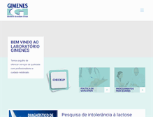 Tablet Screenshot of laboratoriogimenes.com.br